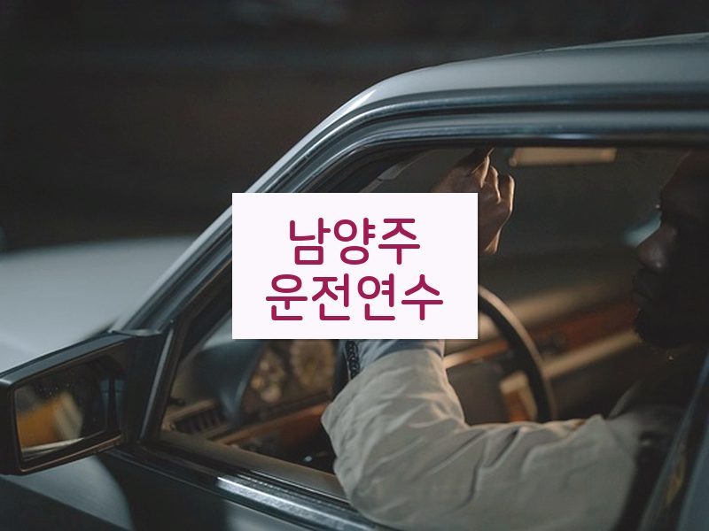 남양주운전연수 후기