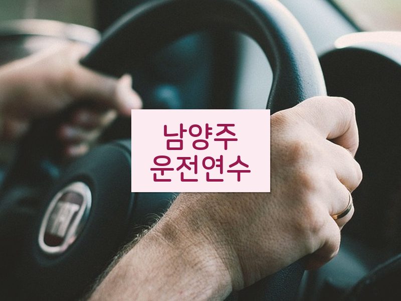 남양주운전연수 후기
