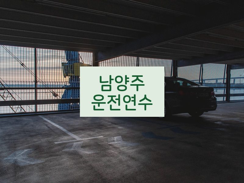 남양주운전연수 후기