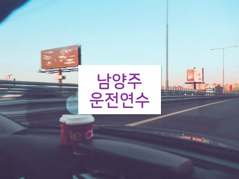 남양주운전연수 후기
