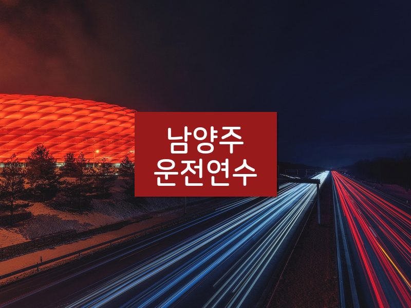 남양주운전연수 후기