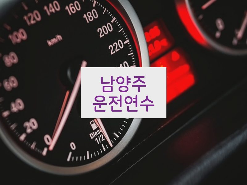남양주운전연수 후기