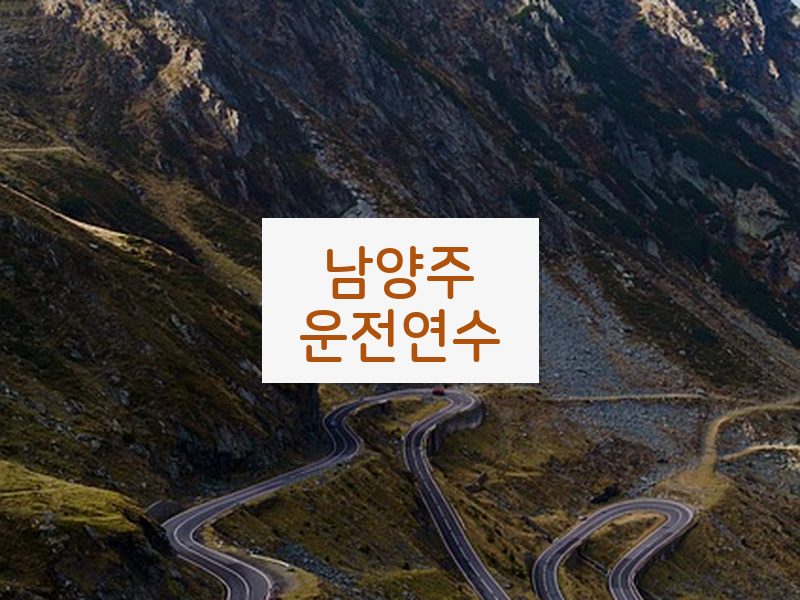 남양주운전연수 후기