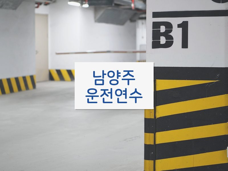 남양주운전연수 후기