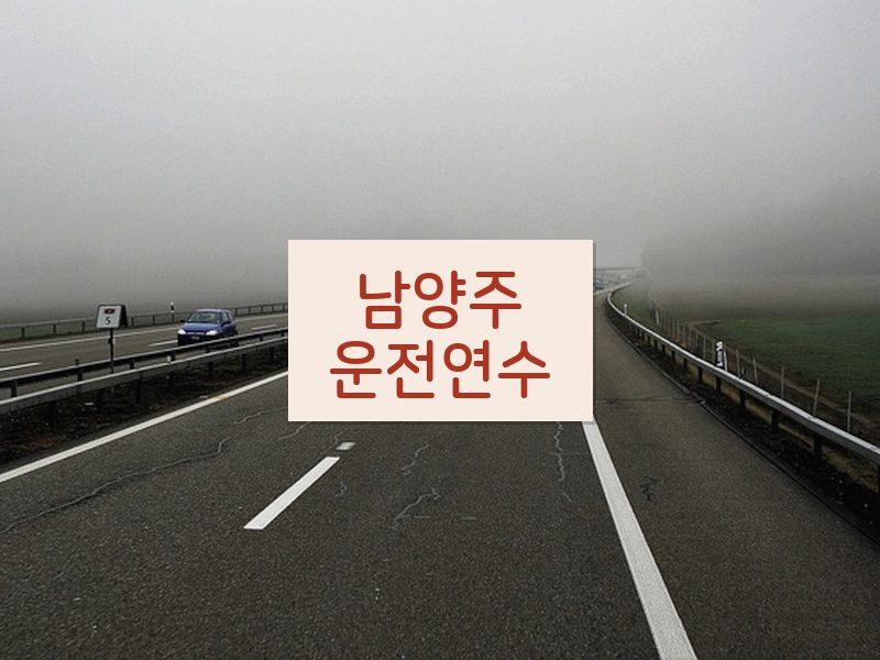 남양주운전연수 후기