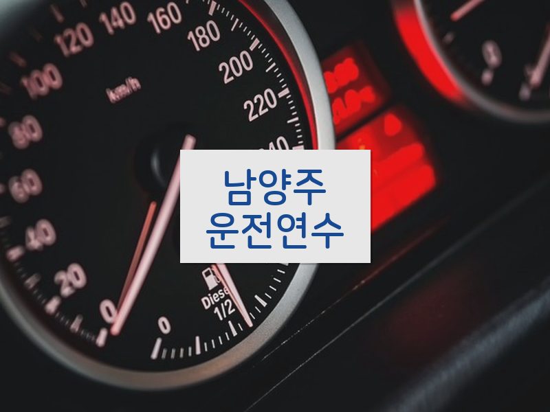 남양주운전연수 후기