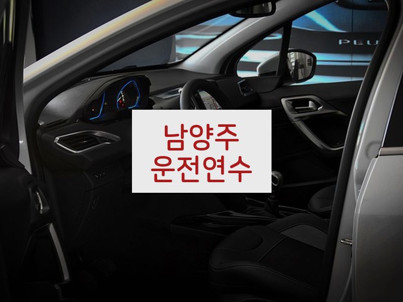 남양주운전연수 후기