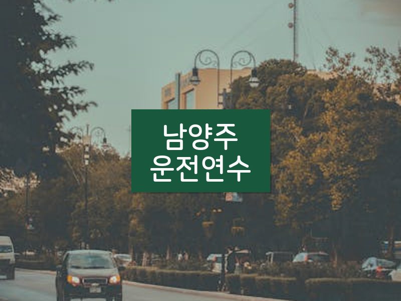 남양주운전연수 후기