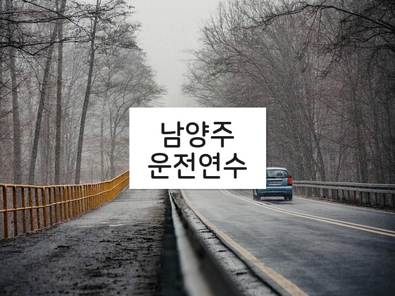 남양주운전연수 후기