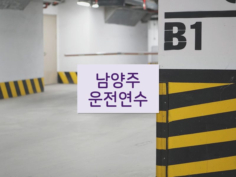 남양주운전연수 후기