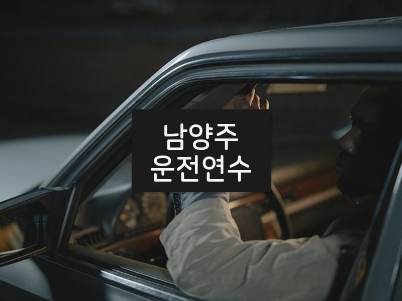 남양주운전연수 후기