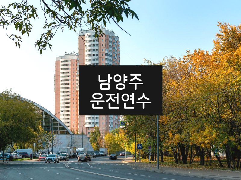 남양주운전연수 후기