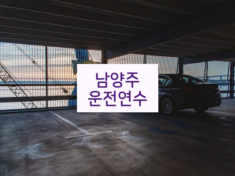 남양주운전연수 후기