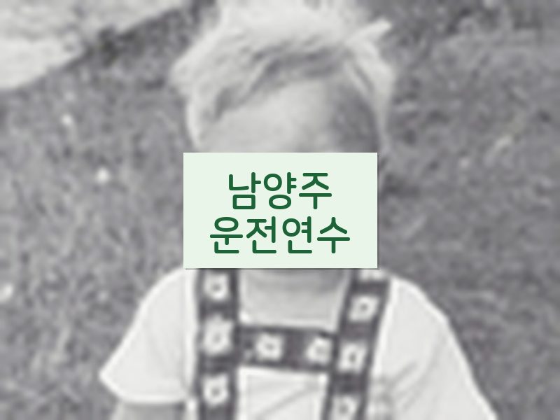 남양주운전연수 후기
