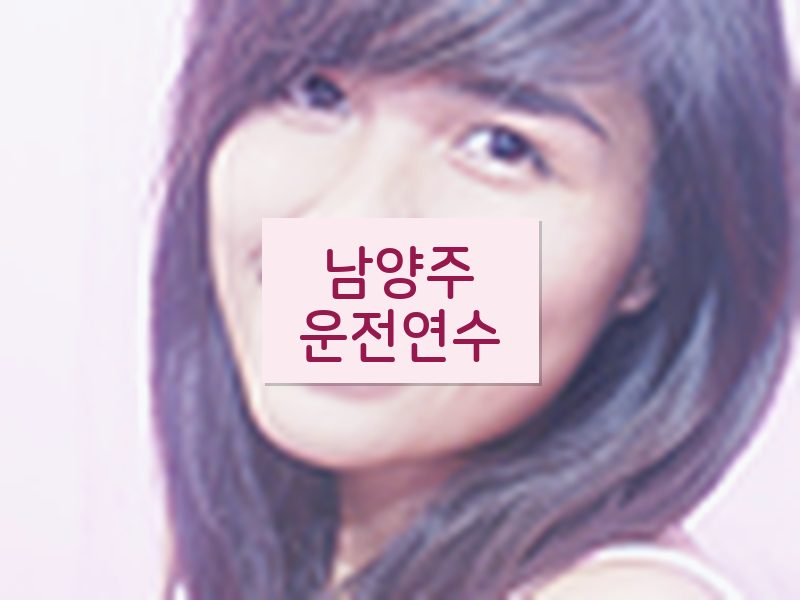 남양주운전연수 후기