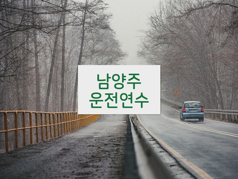 남양주운전연수 후기