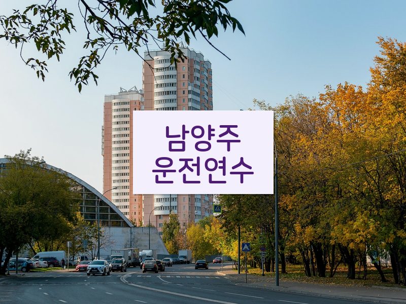 남양주운전연수 후기