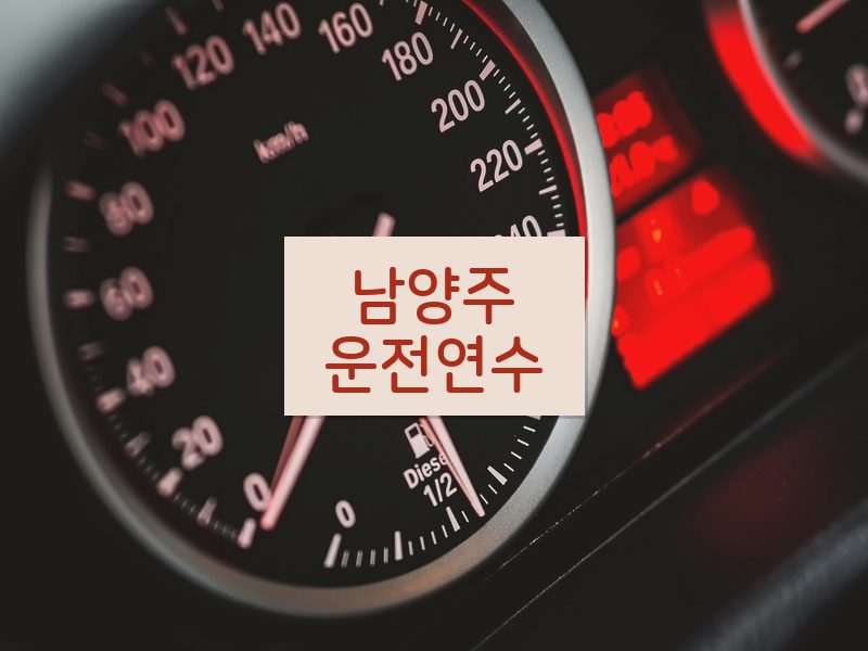 남양주운전연수 후기