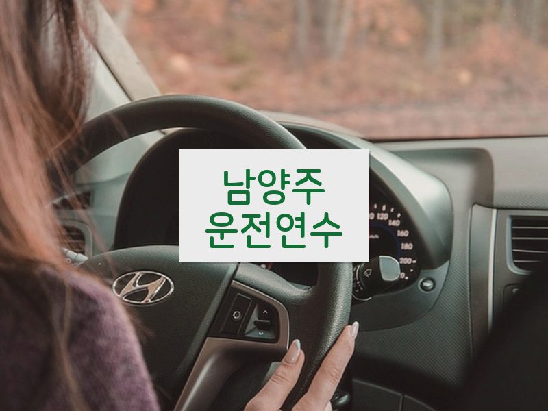 남양주운전연수 후기