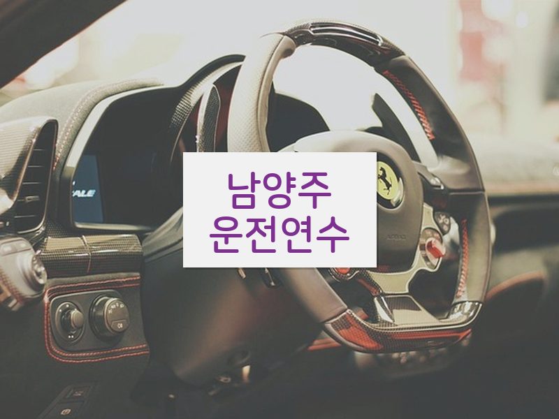 남양주운전연수 후기