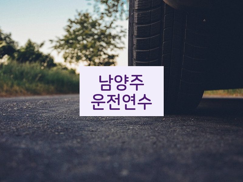 남양주운전연수 후기
