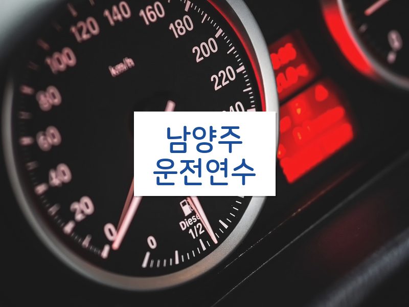 남양주운전연수 후기