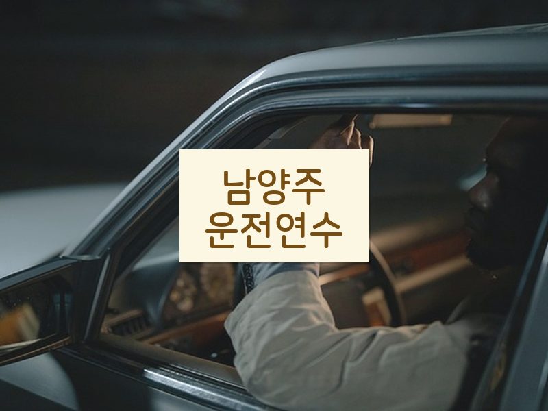 남양주운전연수 후기