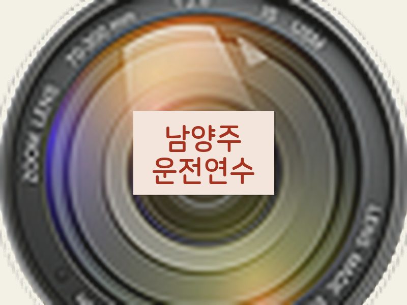남양주운전연수 후기