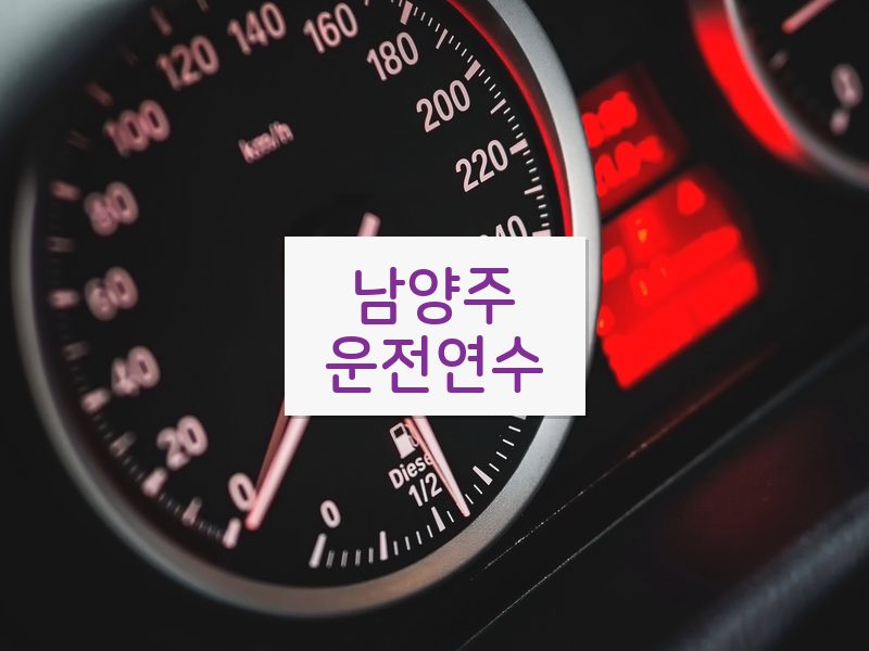 남양주운전연수 후기