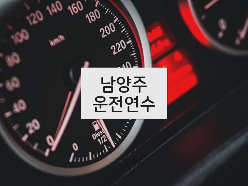 남양주운전연수 후기