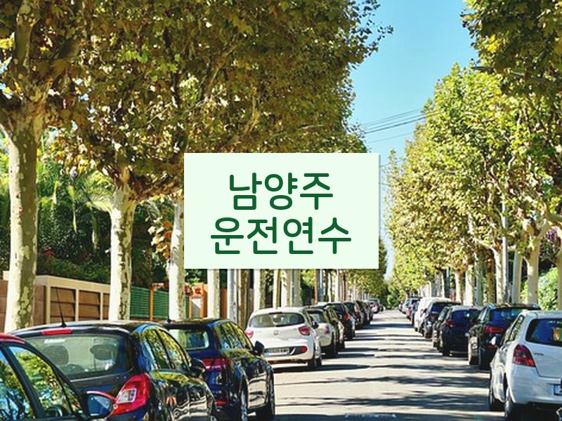 남양주운전연수 후기