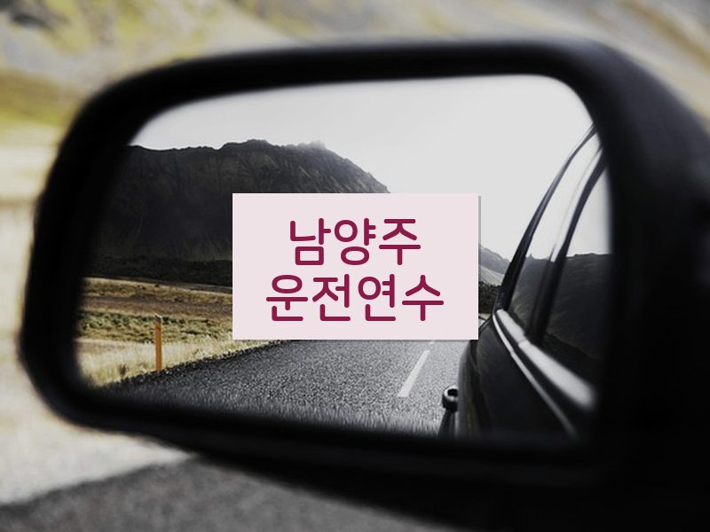 남양주운전연수 후기