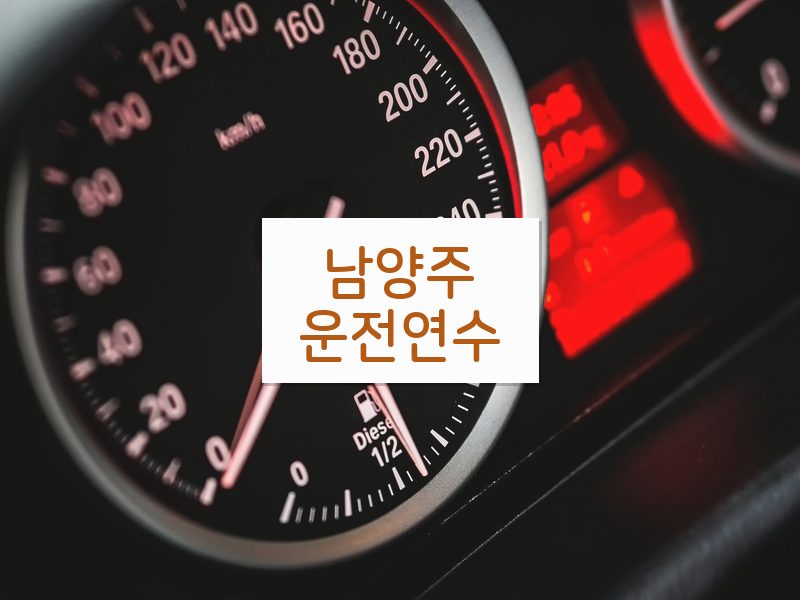 남양주운전연수 후기