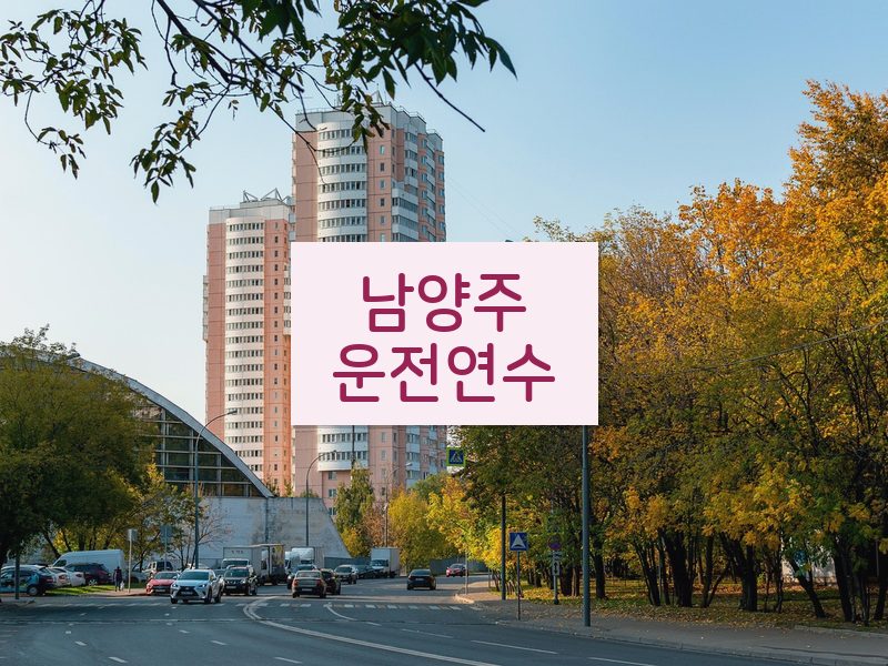 남양주운전연수 후기