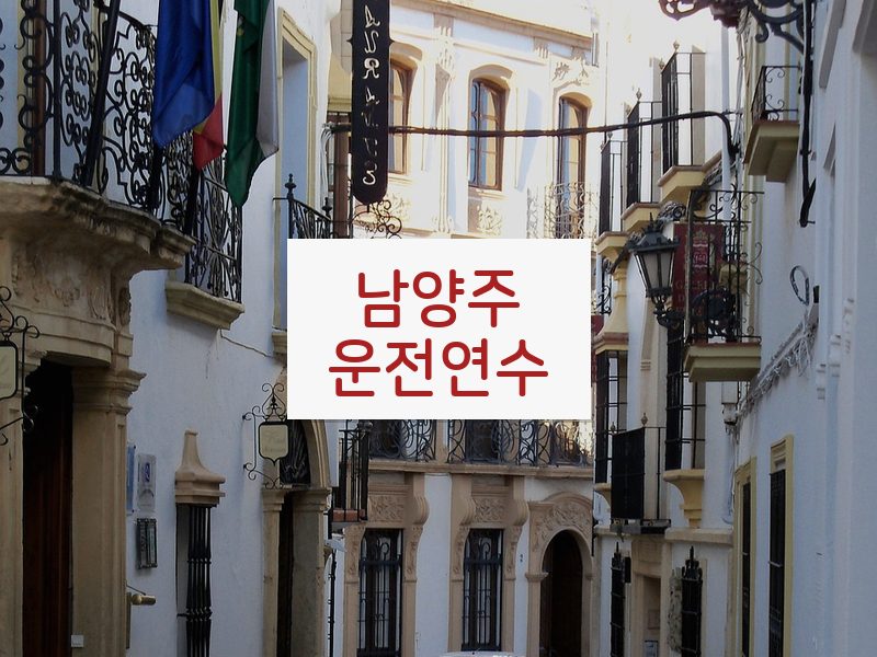 남양주운전연수 후기