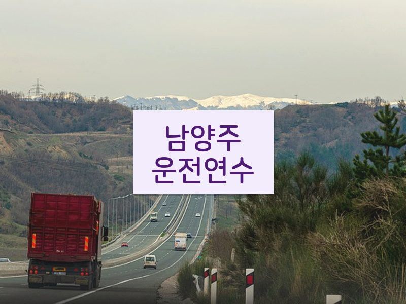 남양주운전연수 후기