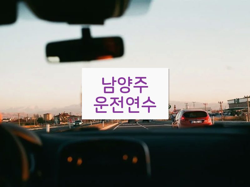 남양주운전연수 후기