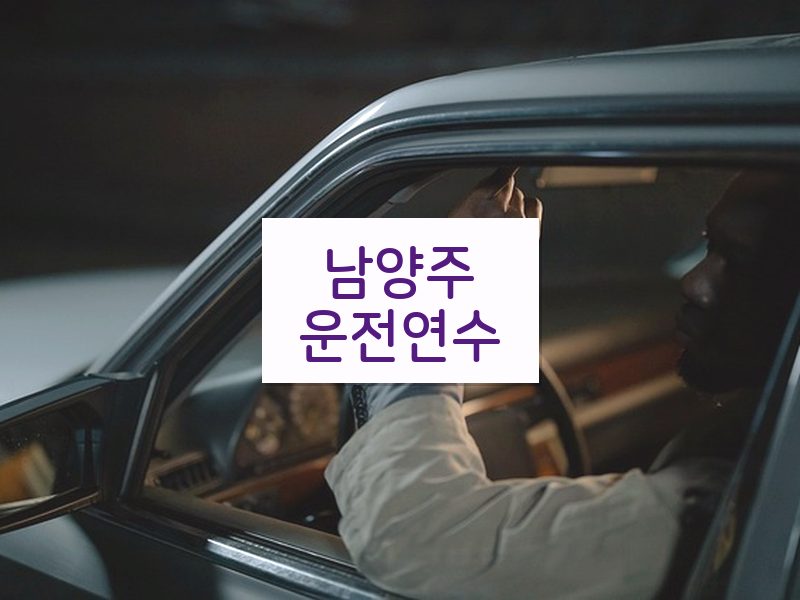 남양주운전연수 후기
