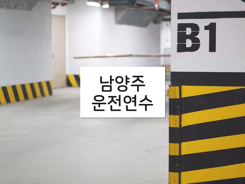 남양주운전연수 후기