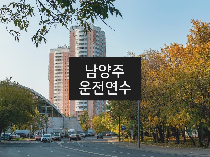 남양주운전연수 후기