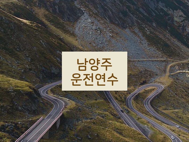 남양주운전연수 후기