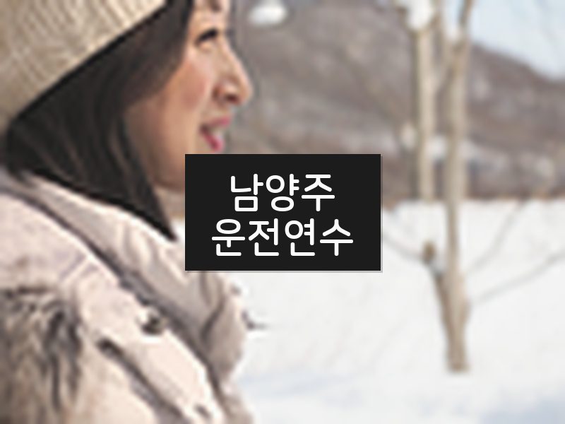 남양주운전연수 후기