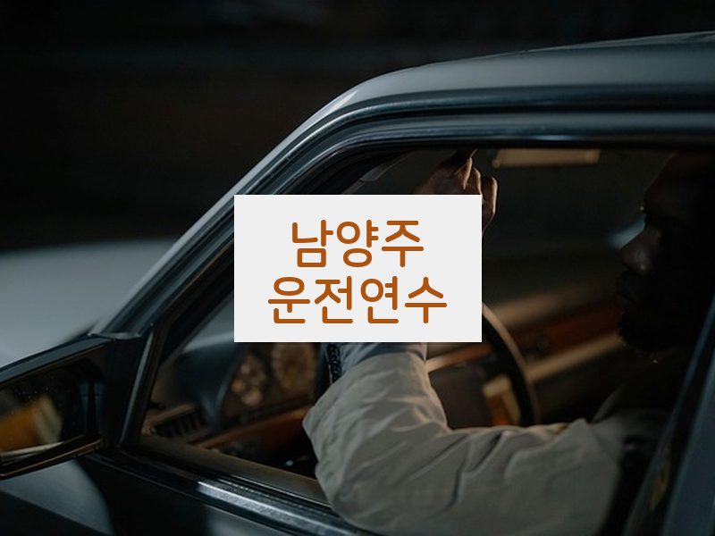 남양주운전연수 후기