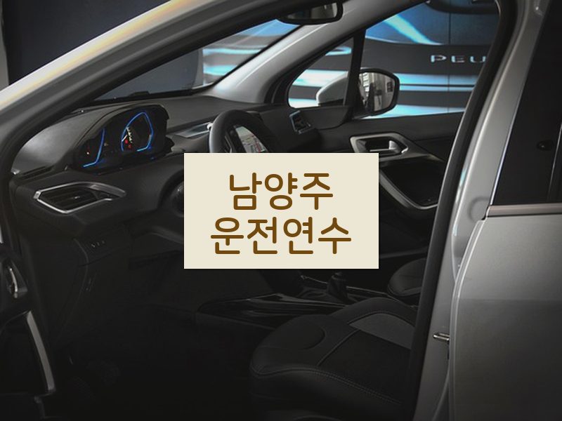 남양주운전연수 후기