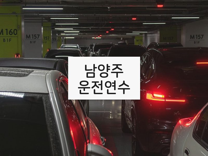 남양주운전연수 후기