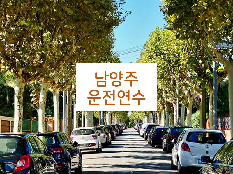 남양주운전연수 후기