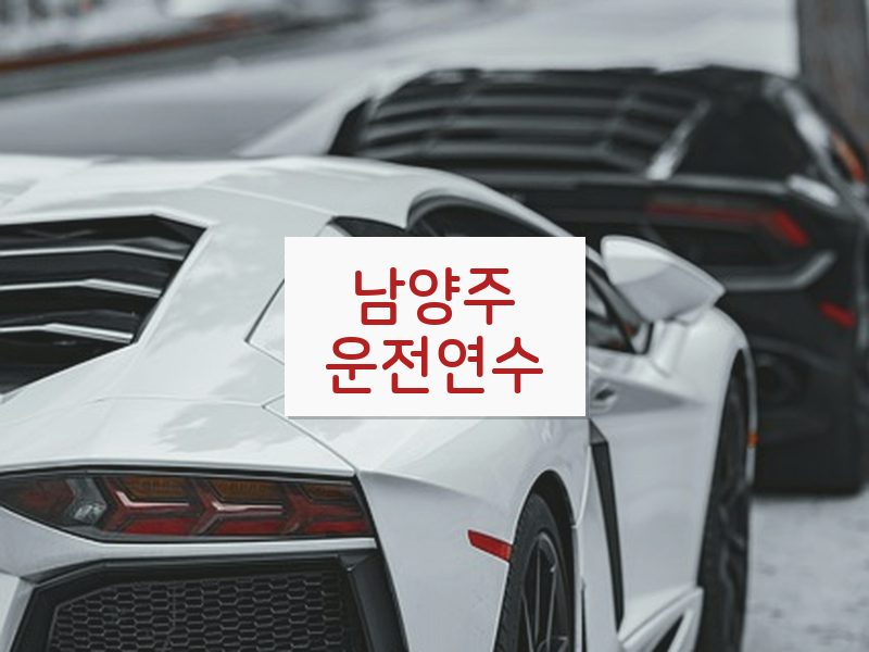 남양주운전연수 후기