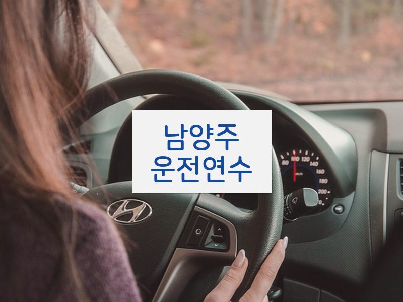 남양주운전연수 후기