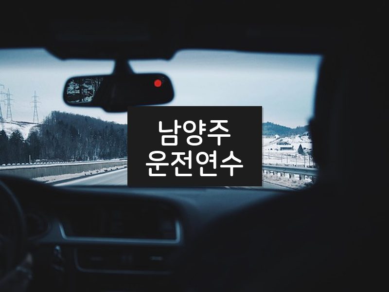 남양주운전연수 후기