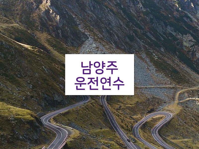 남양주운전연수 후기
